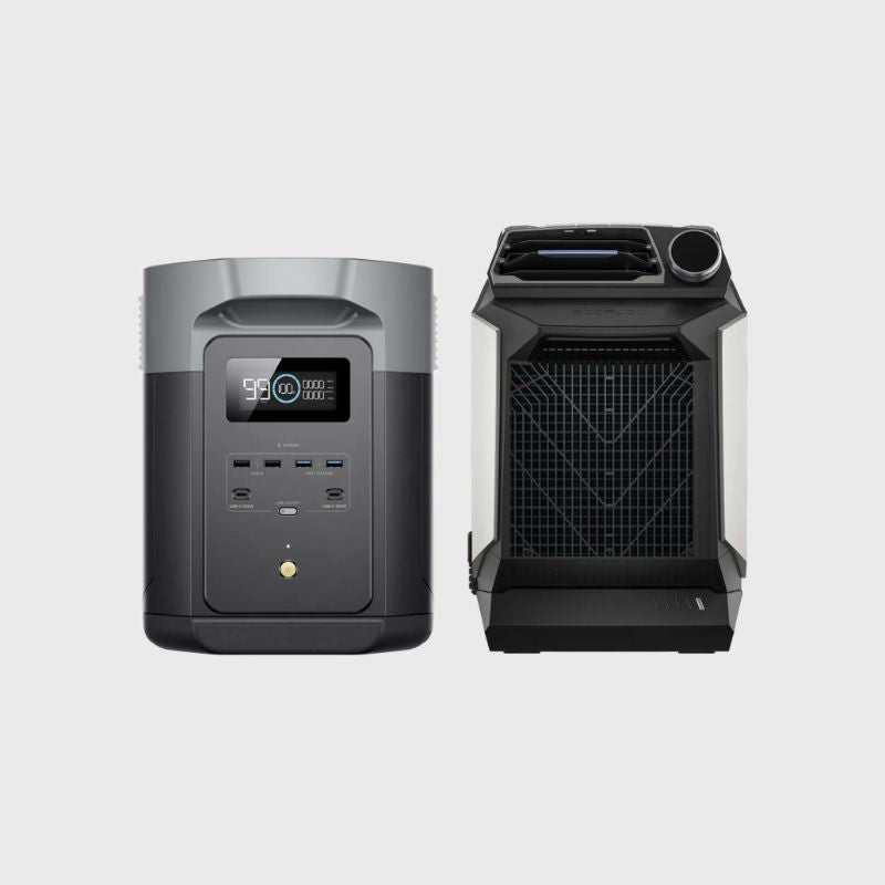 DELTA 2 Max (1900) Portable Power Station front and back view