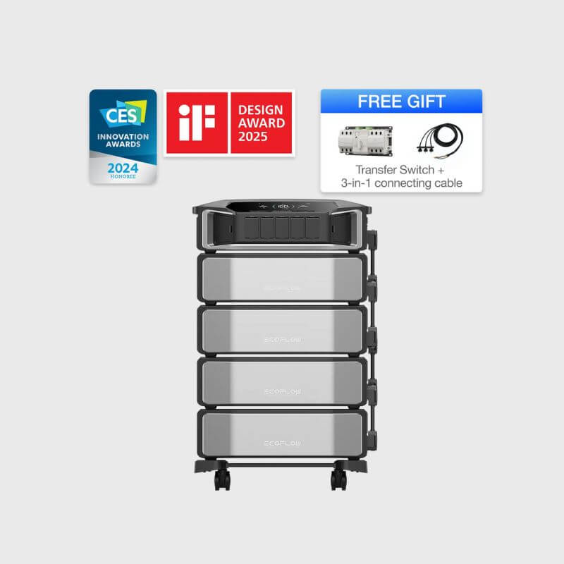 DELTA Pro Ultra Whole-Home Backup Battery DELTA Pro Ultra Inverter + Battery*4 (24kWh 6900 / AC Output)