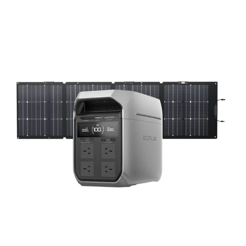 DELTA3 Plus Portable Power Station DELTA 3 Plus Solar Generator bi facial 220w