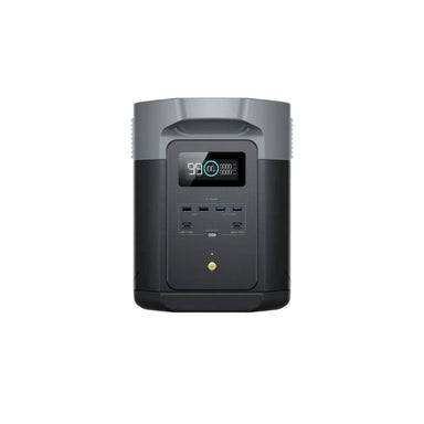 Power station with digital display on a white background