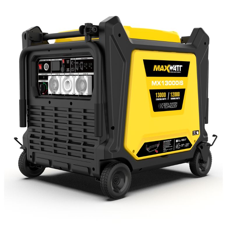 MaxWatt MX13000IS 13000W Petrol Inverter Generator with Electric Start