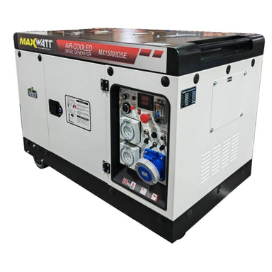 MX15000DSE MaxWatt diesel generator on a white background
