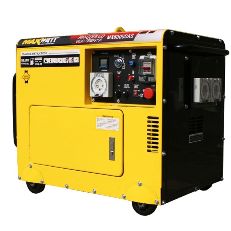 MaxWatt MX6000DAS 6kVA/5000W Diesel Generator