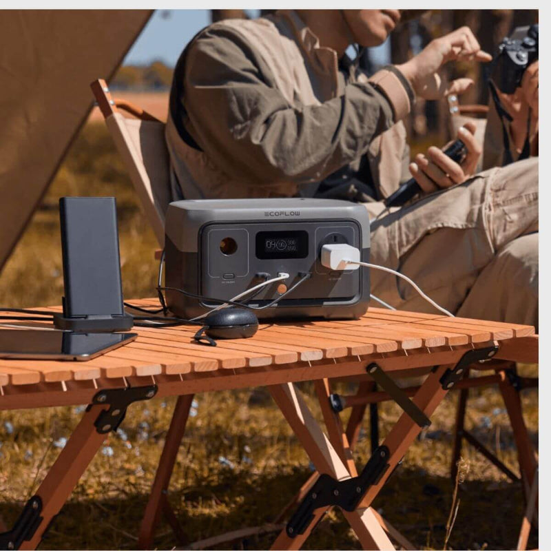 RIVER 2 Portable Power Station backup power supply while outdoor adventure