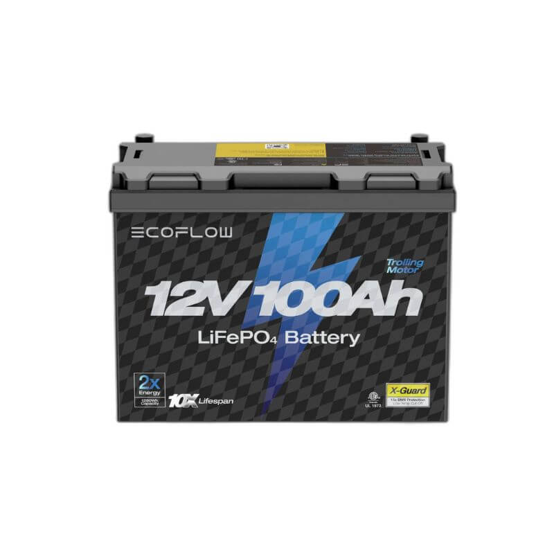12V 100Ah Lithium Trolling Motor Battery front view