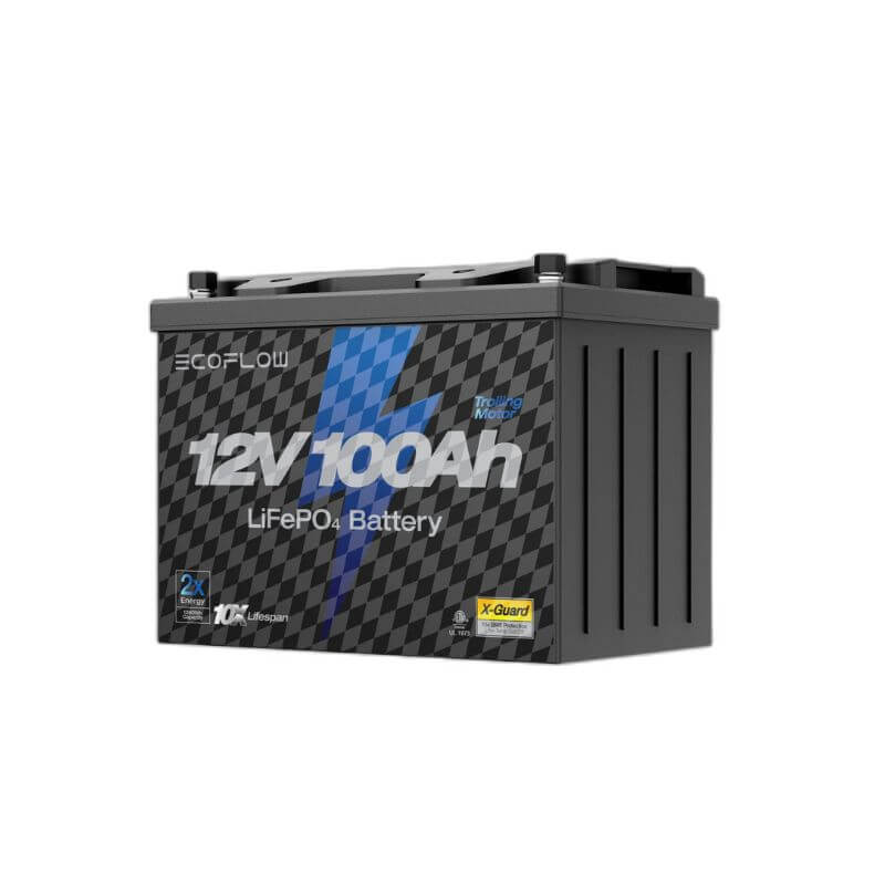 12V 100Ah Lithium Trolling Motor Battery right view 
