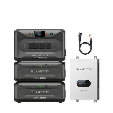 BLUETTI Apex 300 + 2B300K Expansion Batteries + SolarX 4K Charge Controller  Home Battery Backup main image