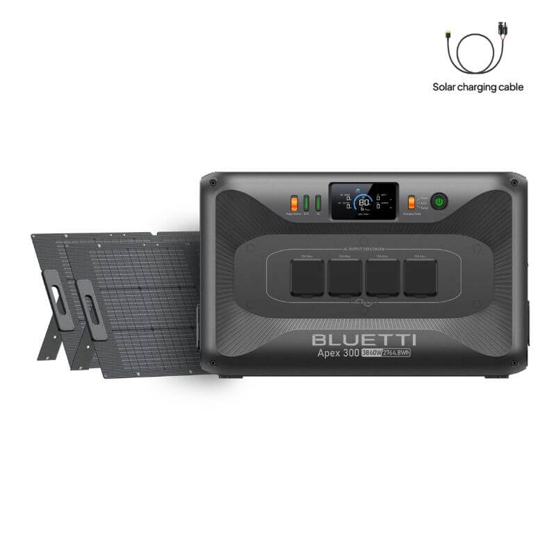 BLUETTI Apex 300 + 2200W Solar Panel  Home Battery Backup main image