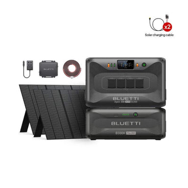 BLUETTI Apex 300 + B300K Expansion Battery + Charger + Hub + 2PV350 Solar Panels  Home Battery Backup main image