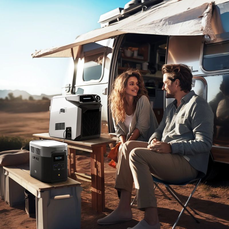 DELTA 2 Max (1900) Portable Power Station van camping