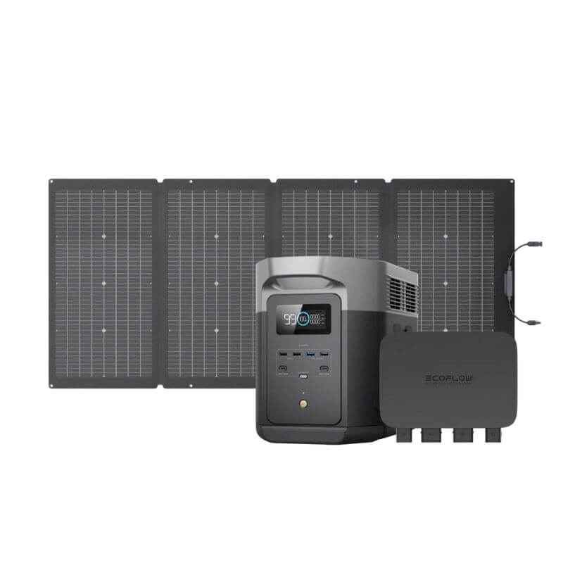 DELTA 2 Max (1900) +800W Alternator Charger bi-facial 220W SP