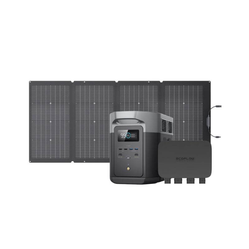 DELTA 2 Max + 800W Alternator Charger with solar panel