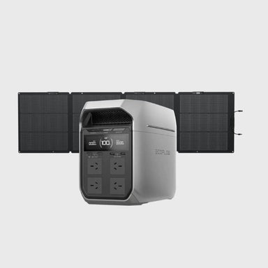 DELTA 3 Plus Solar Generator (PV 220W) SP  Single-facial - front view