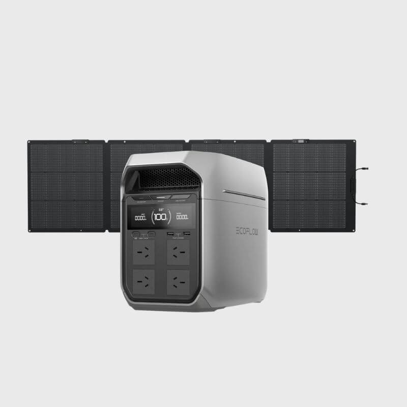 DELTA 3 Plus Solar Generator (PV 220W) SP  Single-facial - front view