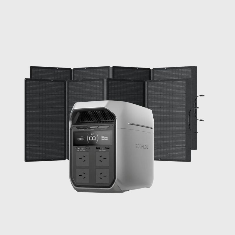 DELTA 3 Plus Solar Generator (PV 400W) SP*2 - front view