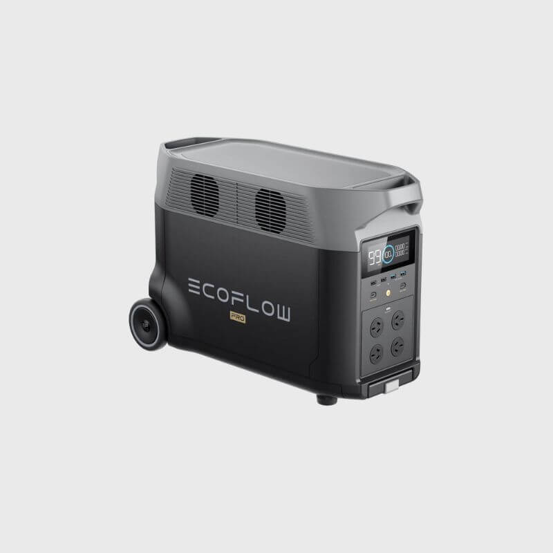 EcoFlowDelta Pro  power station on a light gray background