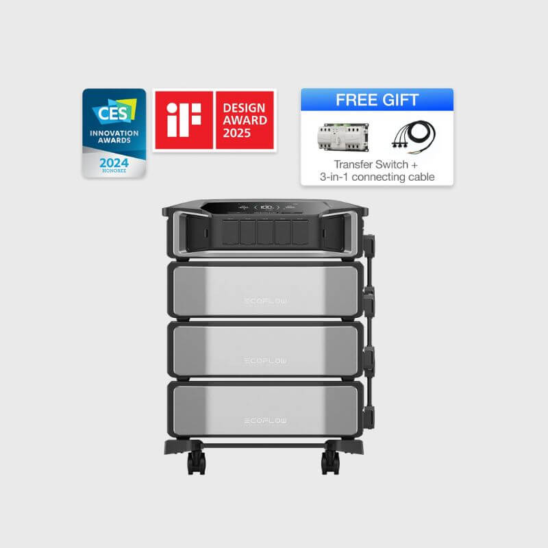 DELTA Pro Ultra Whole-Home Backup Battery DELTA Pro Ultra Inverter + Battery*3 (18kWh 6900 / AC Output)