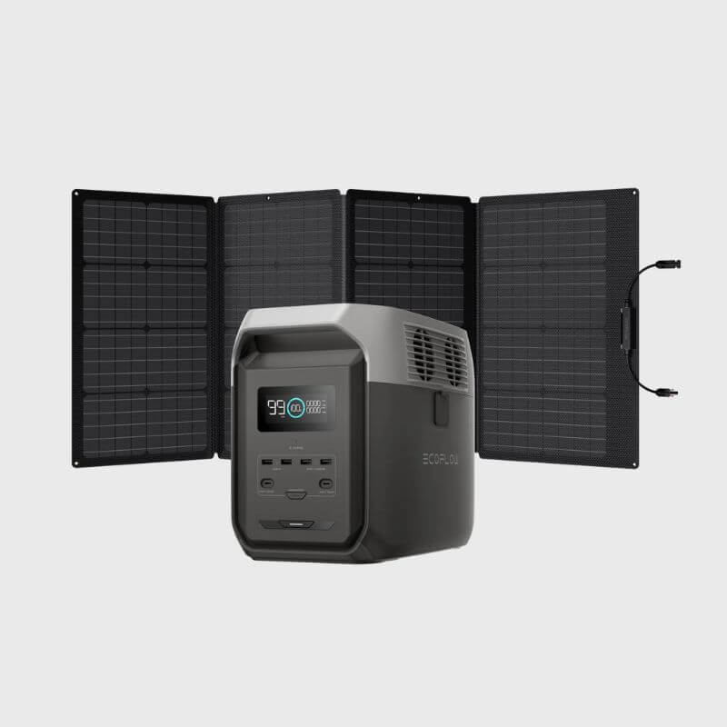 DELTA 3 (1500) Portable Power Station Solar Generator (Single-facial PV160W)