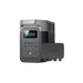 EcoFlow DELTA 2 Max Portable Power Station with alternator charger on a white background