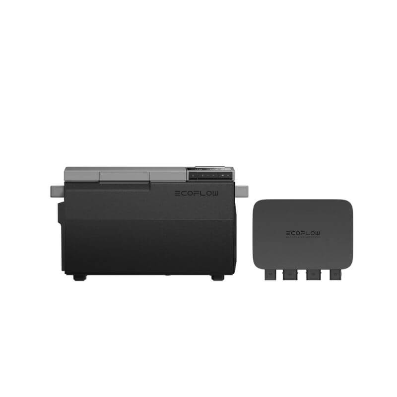 EcoFlow 800W Alternator Charger side view of power startion 