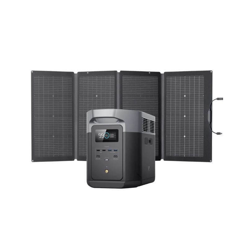 EcoFlow DELTA 2 Max Solar Generator (PV220W) front view