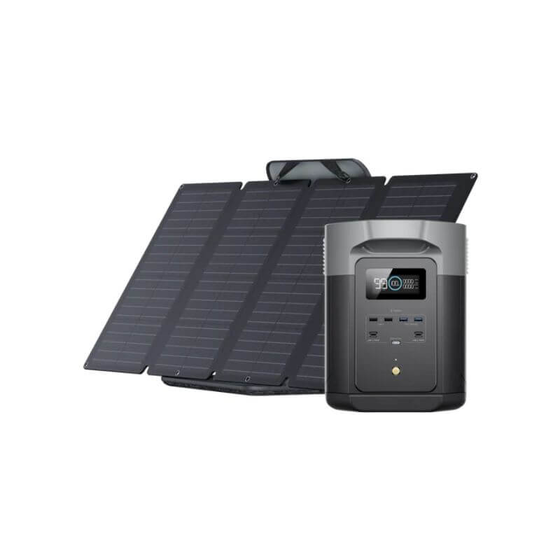 EcoFlow DELTA 2 Max (1900) Solar Generator (PV160W) front view