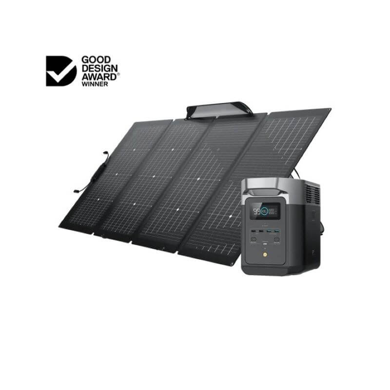 EcoFlow DELTA 2 Solar Generator (PV220W) front view