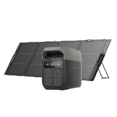 EcoFlow DELTA 3 Portable Power Station with panel 