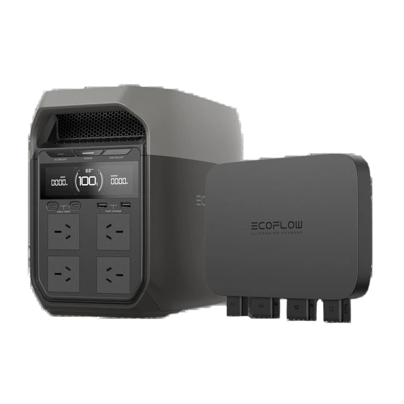 EcoFlow DELTA 3 Portable Power Station and alternator  charger.