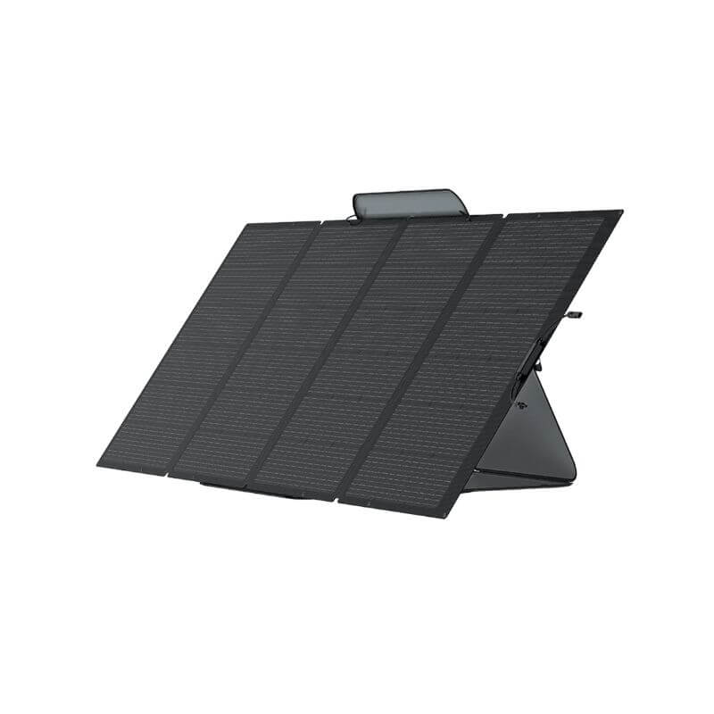 EcoFlow 400W Portable Solar Panel frontal angular view on white background