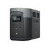 Black power station with digital display on a white background
