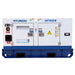 Hyundai 22kVA Single Phase Diesel Generator, front view.