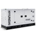 Hyundai 27.5kVA Single Phase Diesel Generator (Angular view of generator on  a white background. 