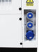 Hyundai 27.5kVA Single Phase Diesel Generator's blue coloured power outlets.