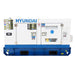 Hyundai 11kVA Three Phase Diesel Generator front view of generator, on a white background.