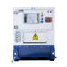 Hyundai 34kVA Three Phase Diesel Generator rear view on a white back ground.