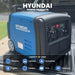 Hyundai 3200W Portable Inverter Generator on a platform.