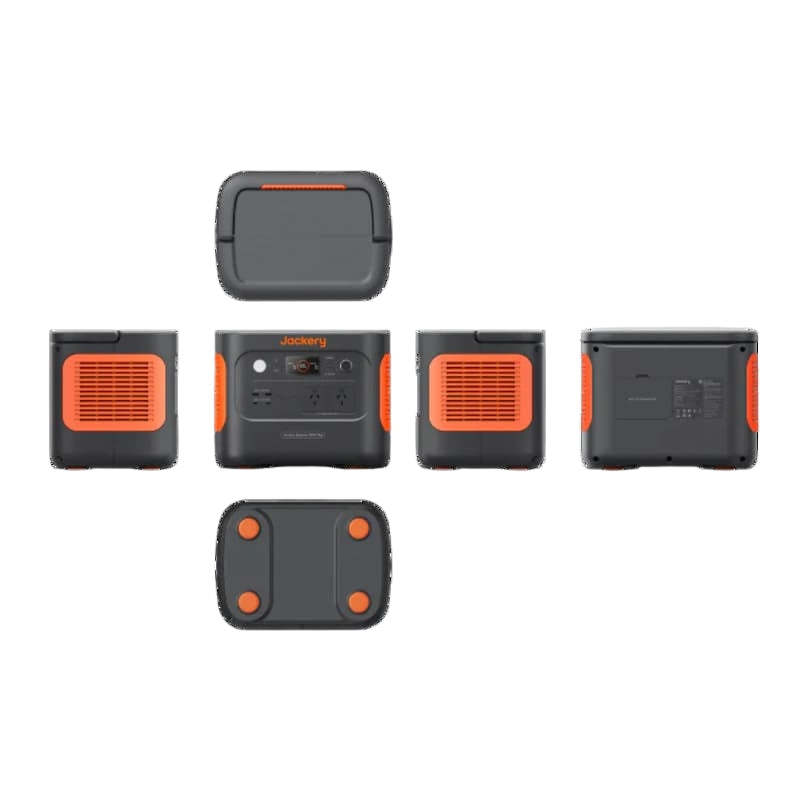 Jackery Explorer 1000 Plus Portable Power Station- all sides on a white background.