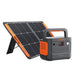Jackery Solar Generator 1000 v2 (Explorer 1000 v2 + SolarSaga 200W)- with 100W solar panels on a white background.