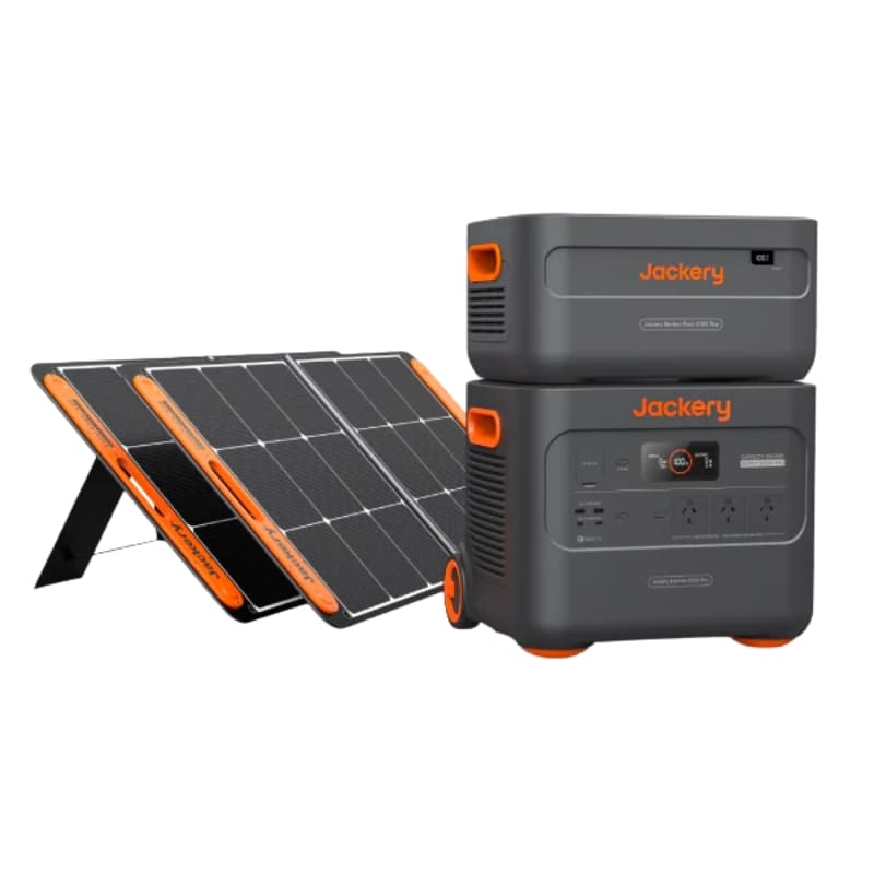 Jackery Solar Generator 2000 Plus -Solar Generator 2000 Plus Kit (4kWh + SolarSaga 100W x 2)