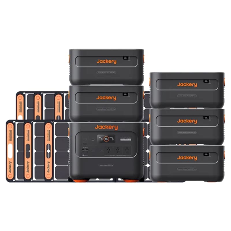 Jackery Solar Generator 2000 Plus kit (12kWh + Solarsaga 100W x 6)