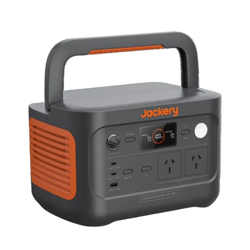 Solar Generator 600 Plus (Explorer 600 Plus + SolarSaga 100W x1) - angular view on a white background