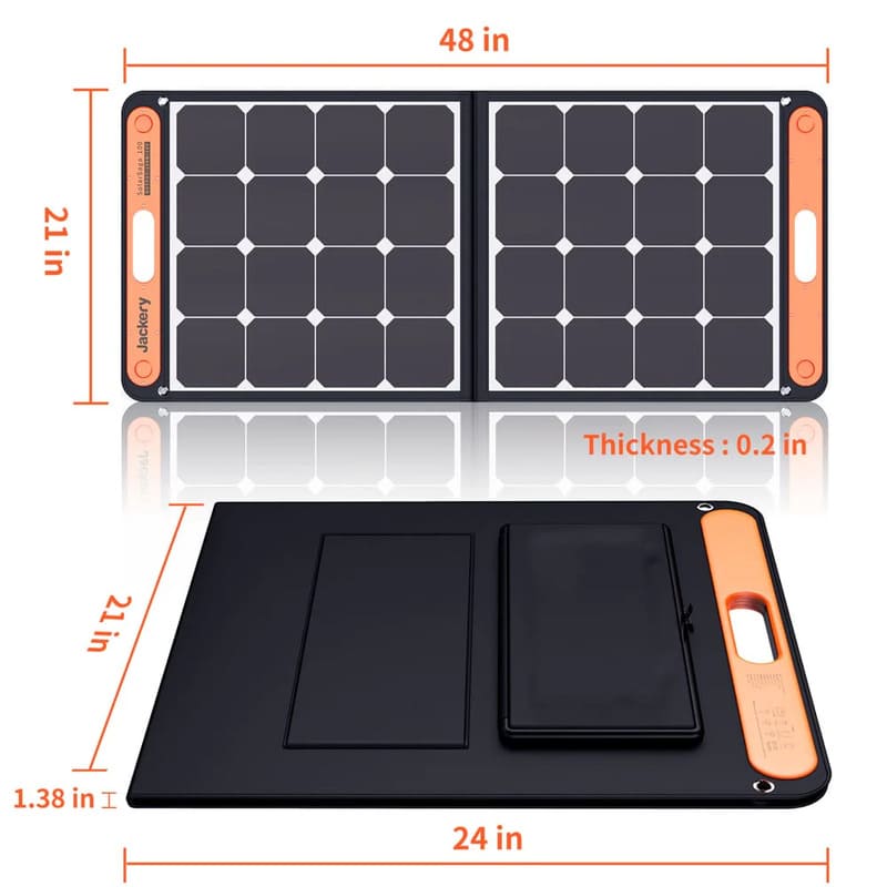 Jackery SolarSaga 100W Solar Panel-Dimensions