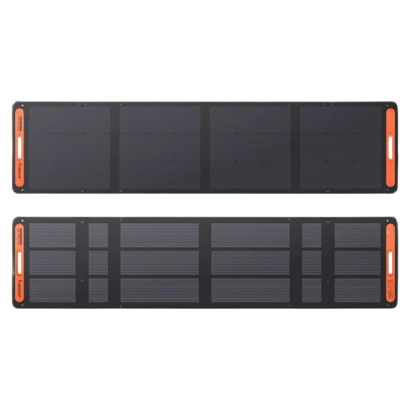 Jackery SolarSaga 200W Solar Panel- showing both sides.