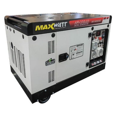 MaxWatt MX140000DSE 13kVA 10000W Diesel Generator right angular view.