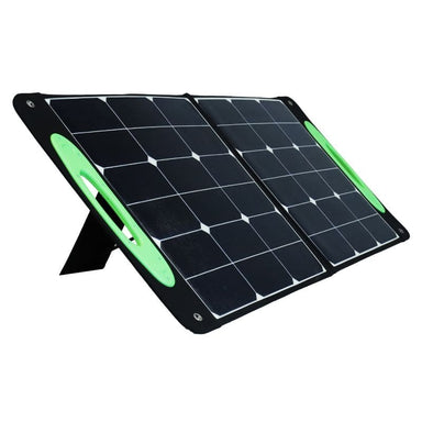 MaxWatt MXPROSP001 100W Monocrystalline Solar Panel on a white background.