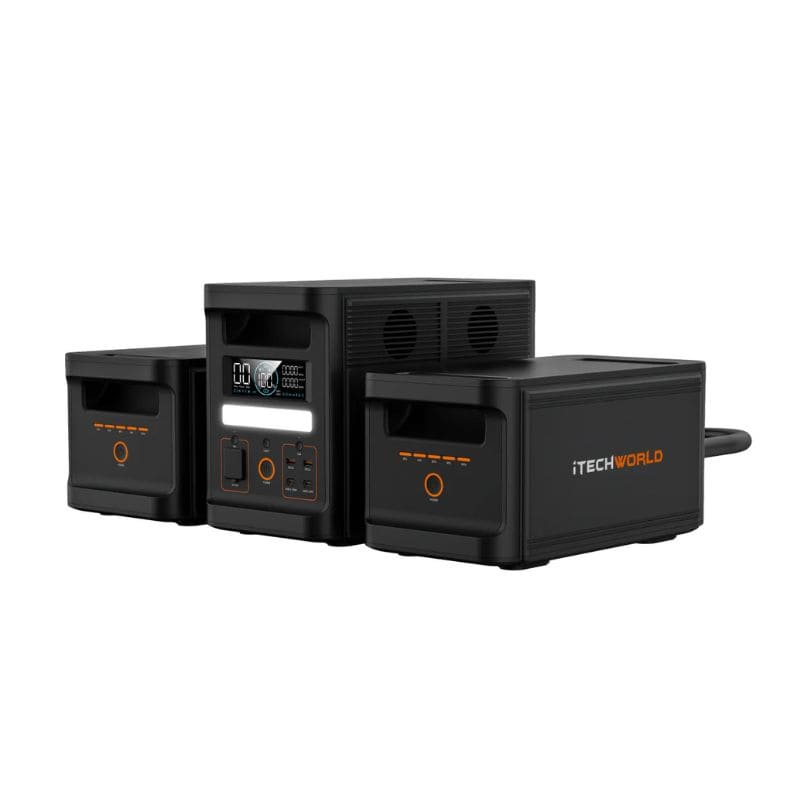 PS1800 Pro Portable Lithium Power Station + 2 X EB1536 Expansion Battery Kit