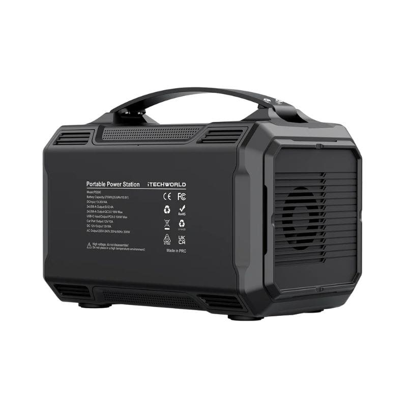PS300 Portable Lithium Power Station Back View