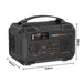 PS300 Portable Lithium Power Station Right View with dimensions