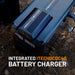 Premium GoFurther Dual Battery System with iTECHDCDC40 Battery Charger and iTECH120X PRO Lithium Battery with Bluetooth - battery kit on the ground.